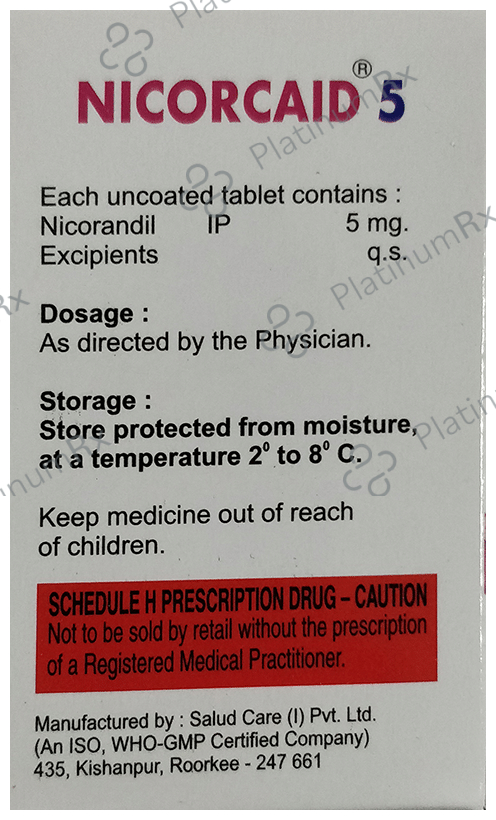 Nicorcaid 5 Tablet