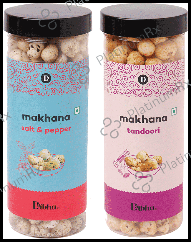 Dibha Tandoori Makhana Salt & Pepper Makhana ( 100gm Each )
