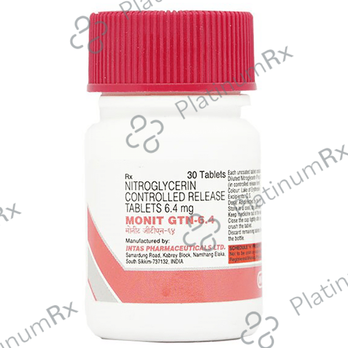 Monit GTN CR 6.4mg Tablet 30s
