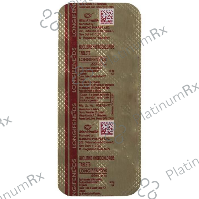 Longifene DS 50mg Tablet 10s