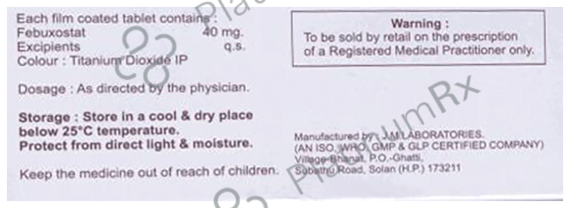 Feblyss 40 Tablet