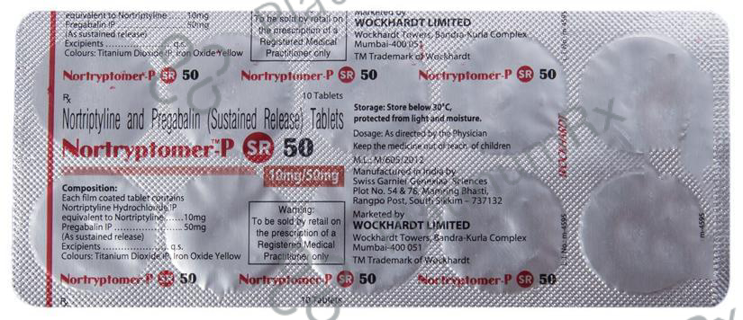 Nortryptomer-P SR 50 Tablet