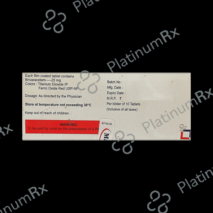 Brivanext 25mg Tablet 10s