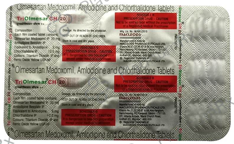 Triolmesar CH 5/12.5/20mg Tablet 15s