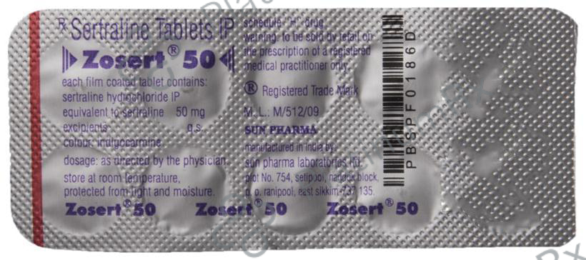 Zosert 50mg Tablet 10s