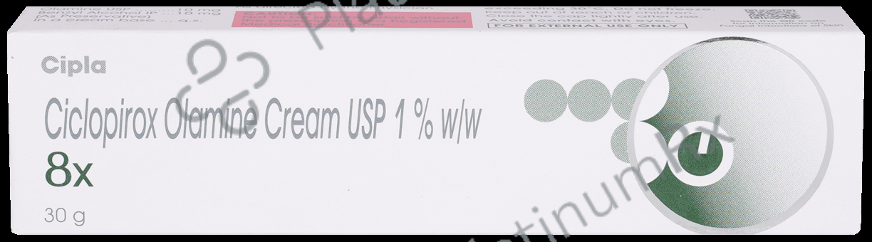 8X 1% Cream 30gm