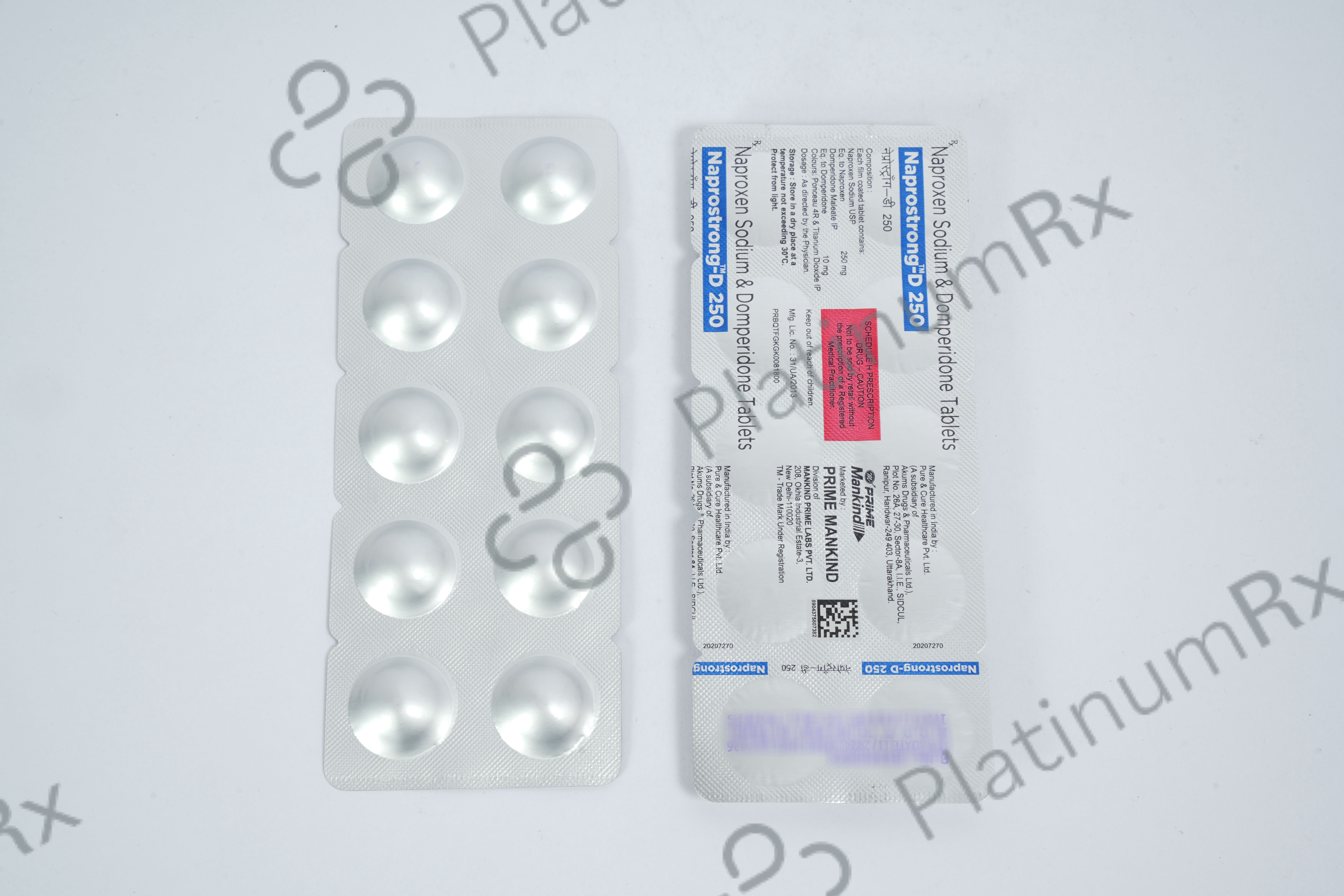 Naprostrong D 10/250mg Tablet 10s