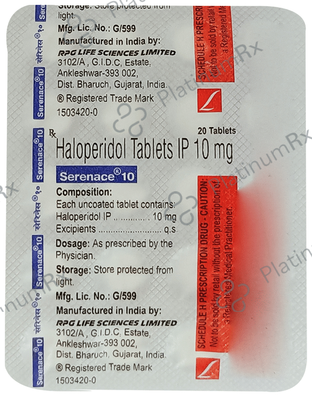 Serenace 10mg Tablet 20s