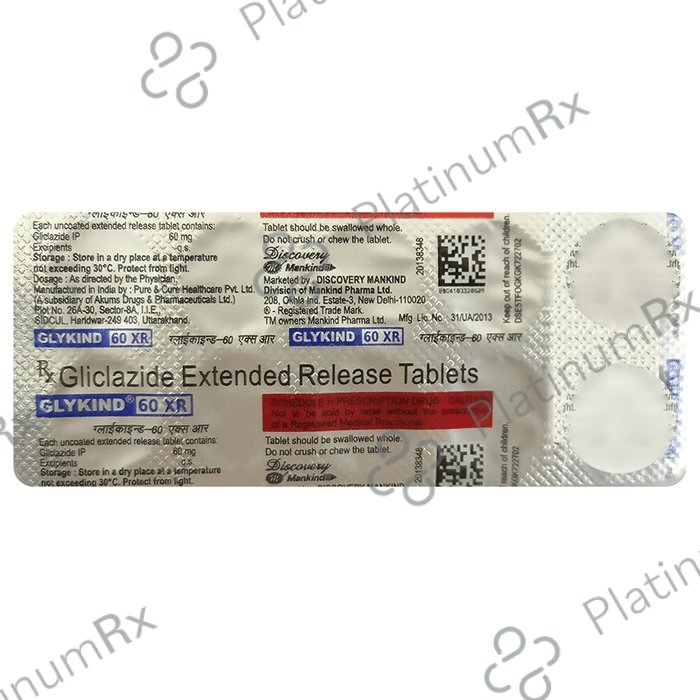 Glykind 60mg XR Tablet 10s