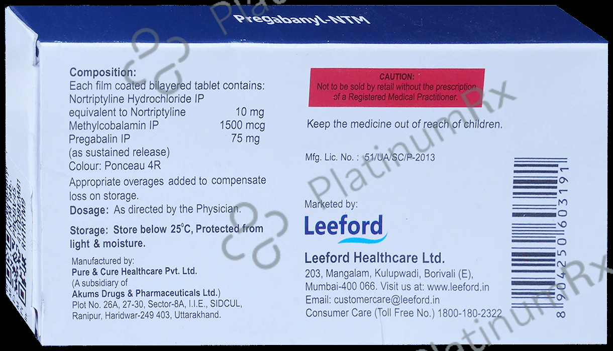 Pregabanyl NTM Tablet