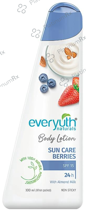 Everyuth Naturals Body Lotion Sun Care Berries SPF 15 100 ml