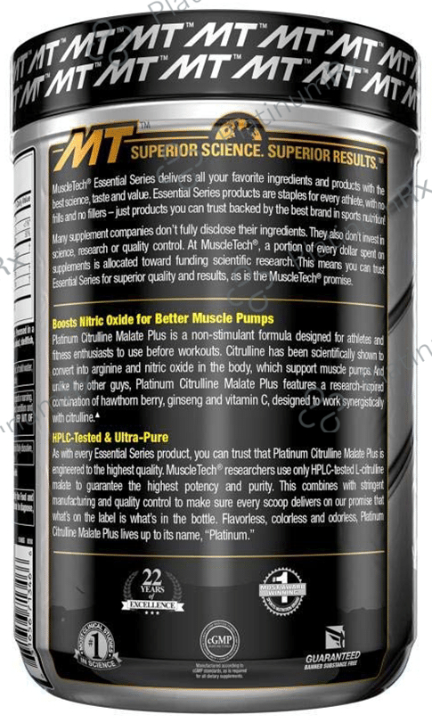 Muscletech Essential Series Platinum Citrulline Malate+ Unflavoured