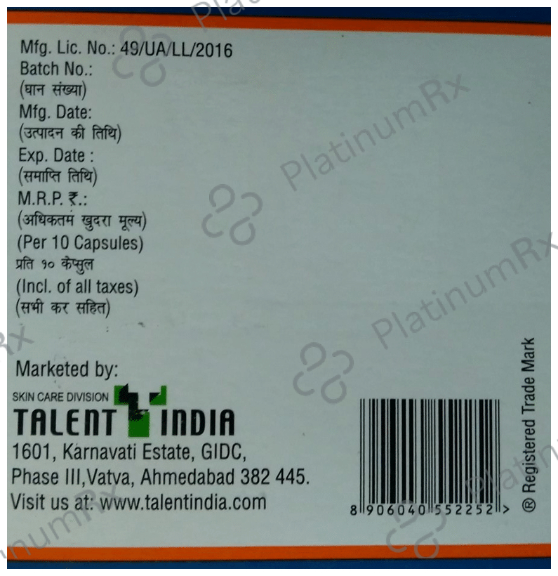 Itralent 200mg Capsule 10s