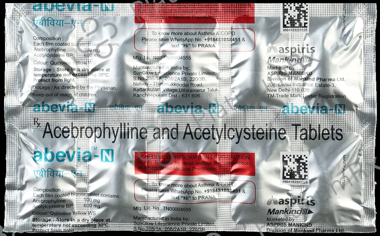 Abevia N 100/600mg Tablet 10s