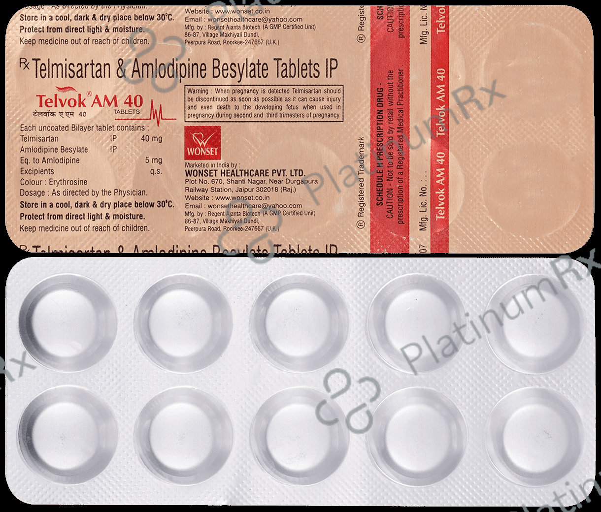 Telvok AM 40mg/5mg Tablet