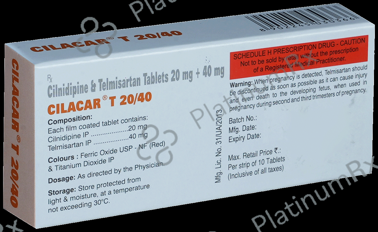 Cilacar T 20/40 Tablet 10 Tablet