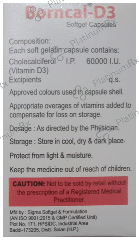 Borncal-D3 Softgel Capsule
