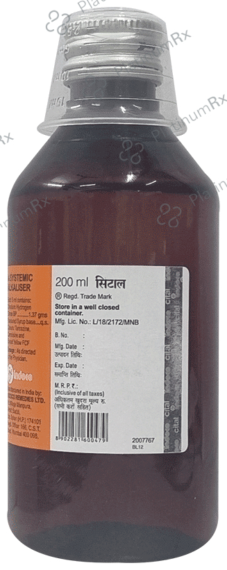 Cital Oral 1.14mg Sugar Free Liquid 200ml