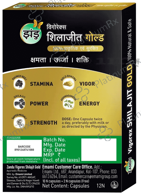 Zandu Vigorex Shilajit Gold Capsule