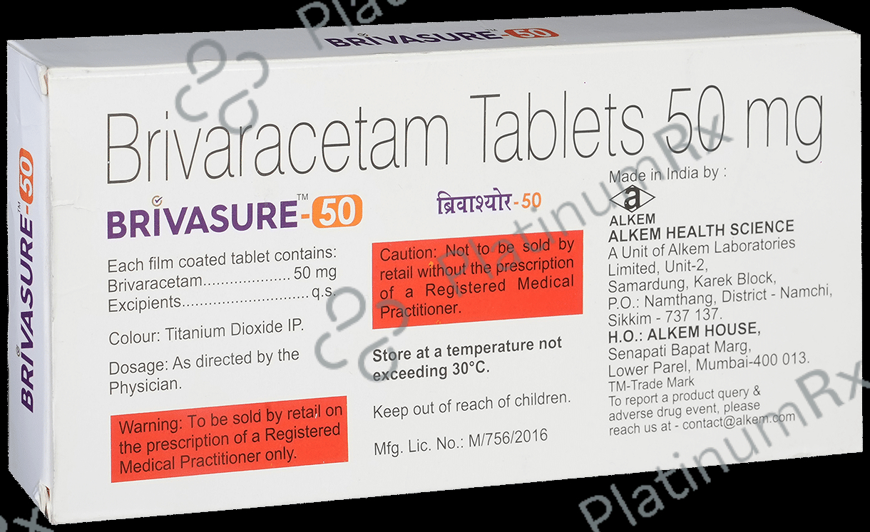 Brivasure 50mg Tablet 10s