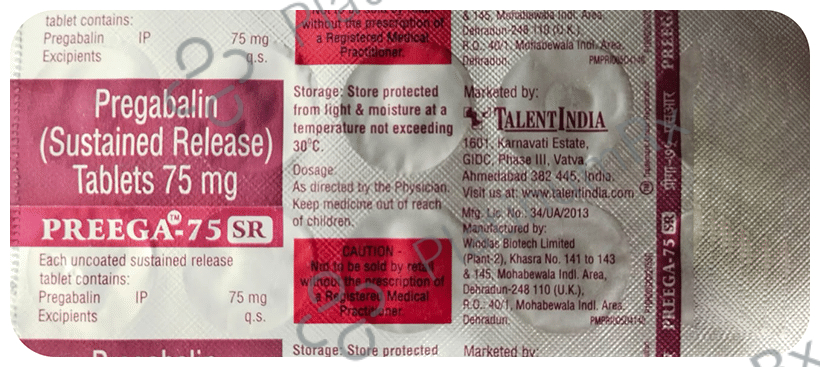 Preega 75 SR Tablet