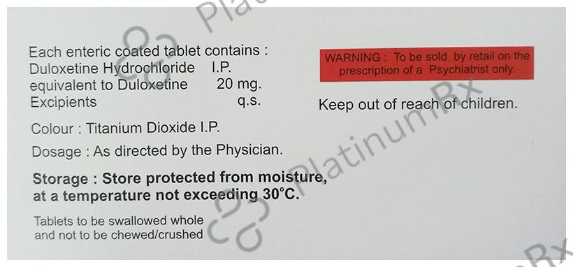 Dulodep 20mg Tablet 10s