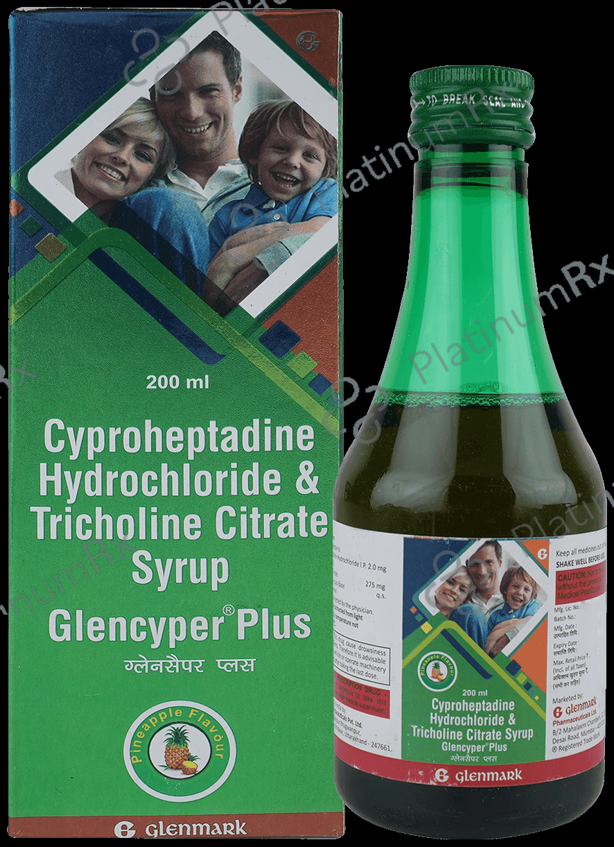 Glencyper Plus Syrup Pineapple