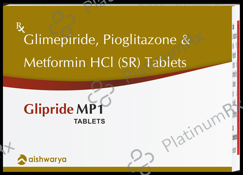 Glipride MP 1mg/500mg/15mg Tablet