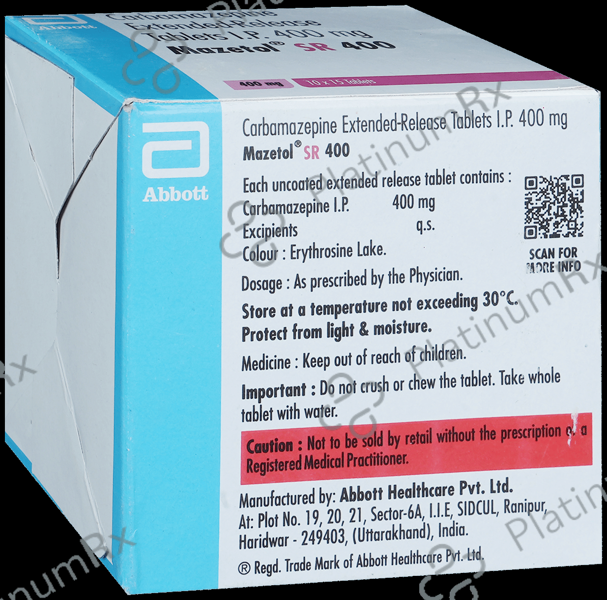 Mazetol SR 400mg Tablet 15s