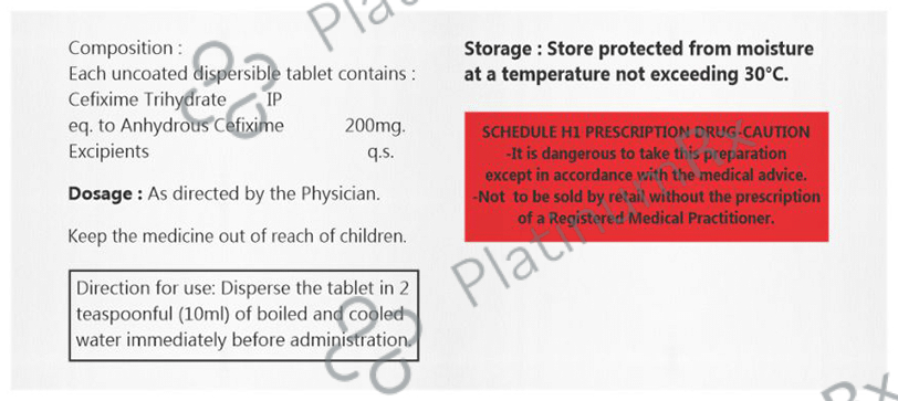 Cefbolik 200 Tablet DT