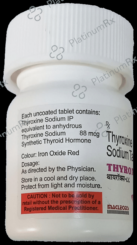 Thyroxine 88mcg Tablet 120s