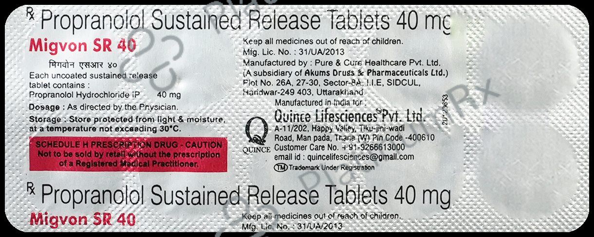 Migvon SR 40 Tablet