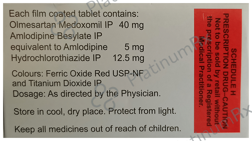 Triolmesar 40 5/12.5/40mg Tablet 15s