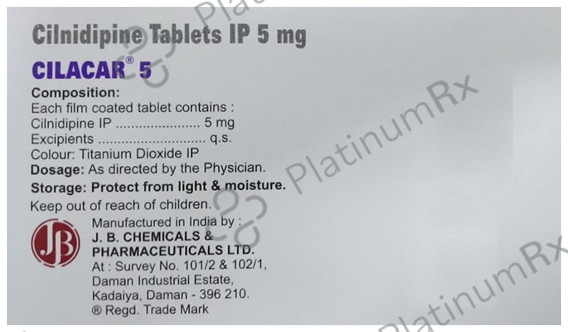 Cilacar 5mg Tablet 15s