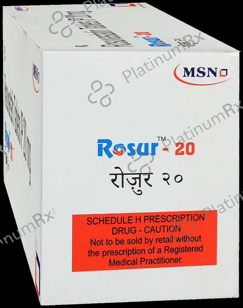Rosur 20mg Tablet 10s