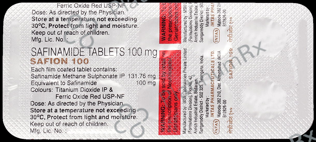 Safion 100mg Tablet 10s