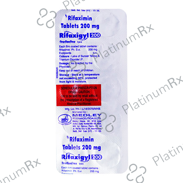 Rifaxigyl 200mg Tablet 10s