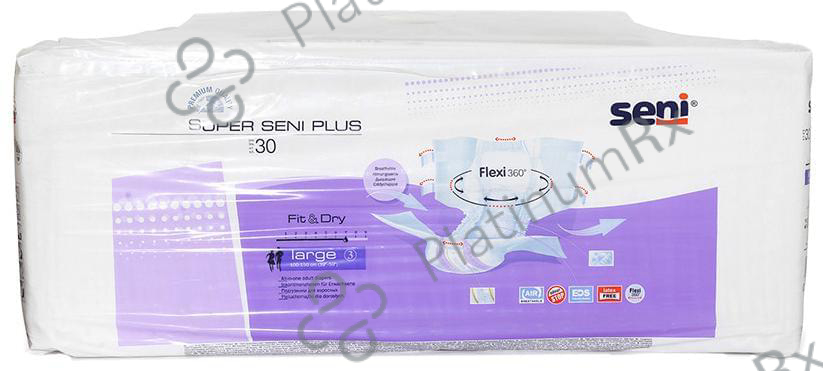 Super Seni Plus Unisex Adult Diaper Large 30 diapers