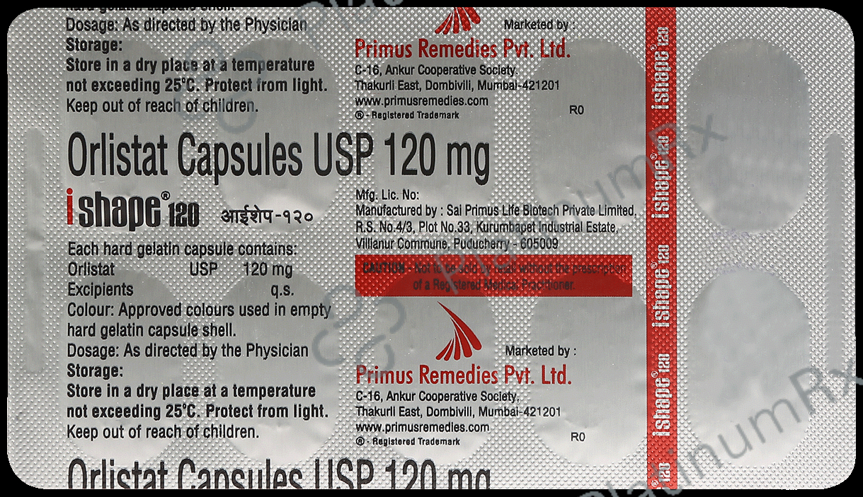Ishape 120mg Capsule 10s