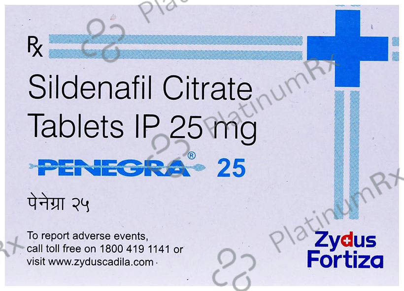 Penegra 25mg Tablet 4s
