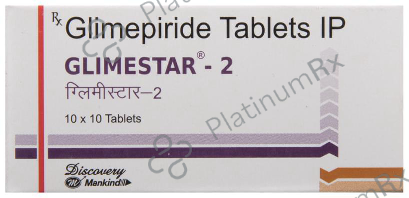 Glimestar 2mg Tablet 10s
