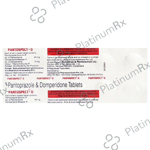 Pantospect D 10/40mg Tablet 10s