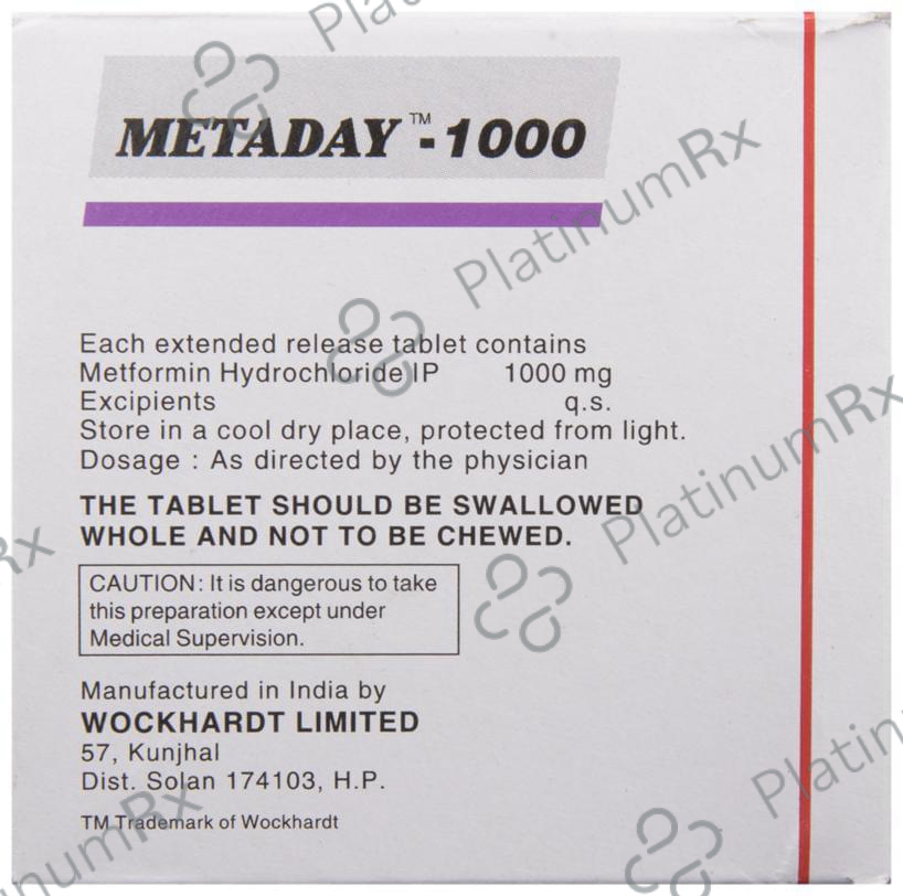 Metaday 1000 Tablet ER