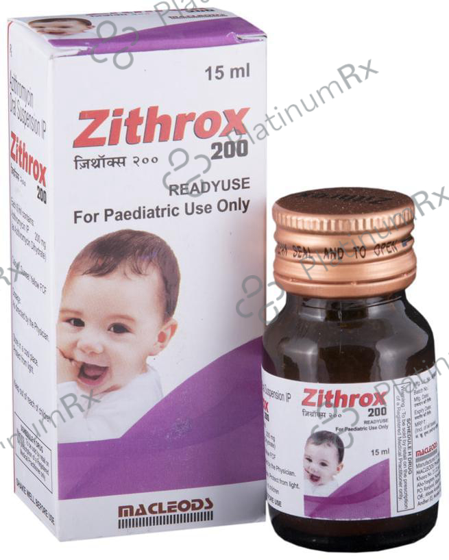 Zithrox 200mg Readyuse Suspension 15ml