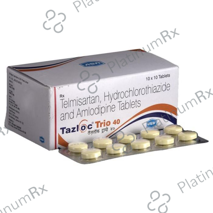 Tazloc Trio 40 5/12.5/40mg Tablet 10s