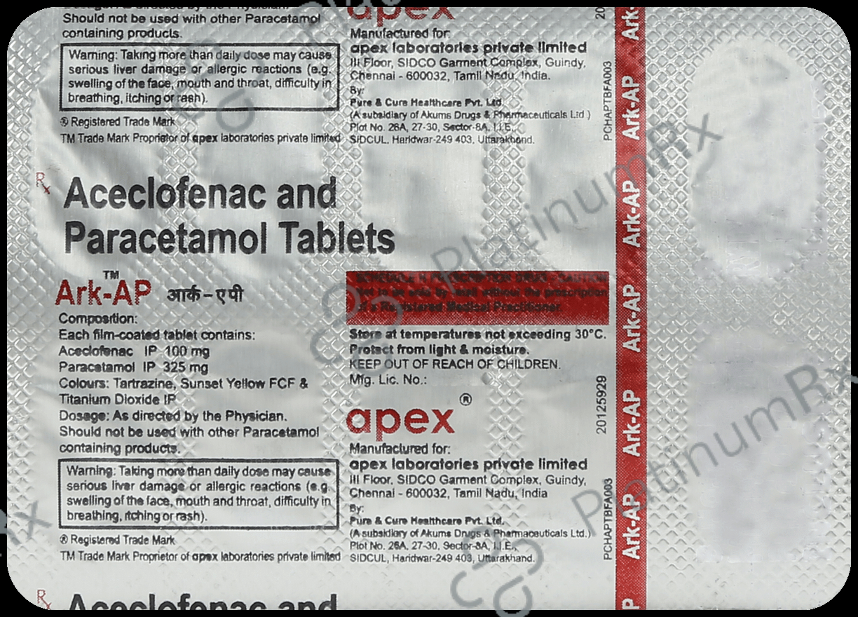 Ark AP 100/325mg Tablet 10s
