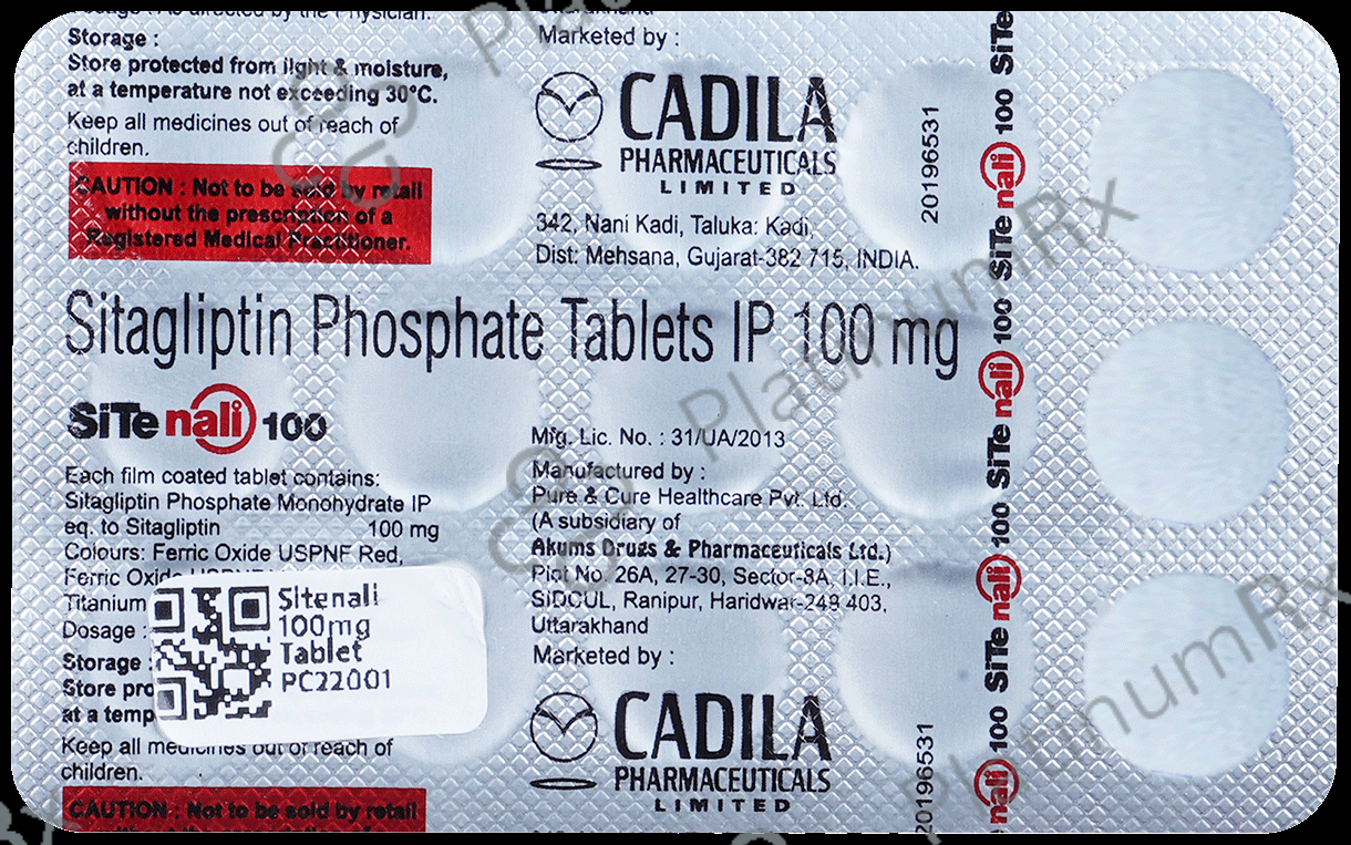Sitenali 100mg Tablet