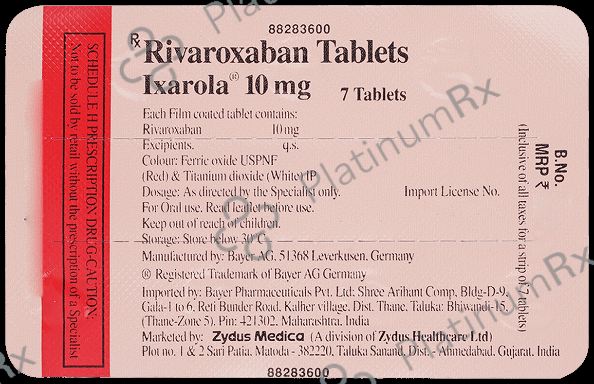 Ixarola 10mg Tablet