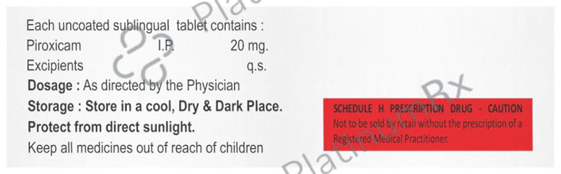 Zubogesic Sublingual tablet