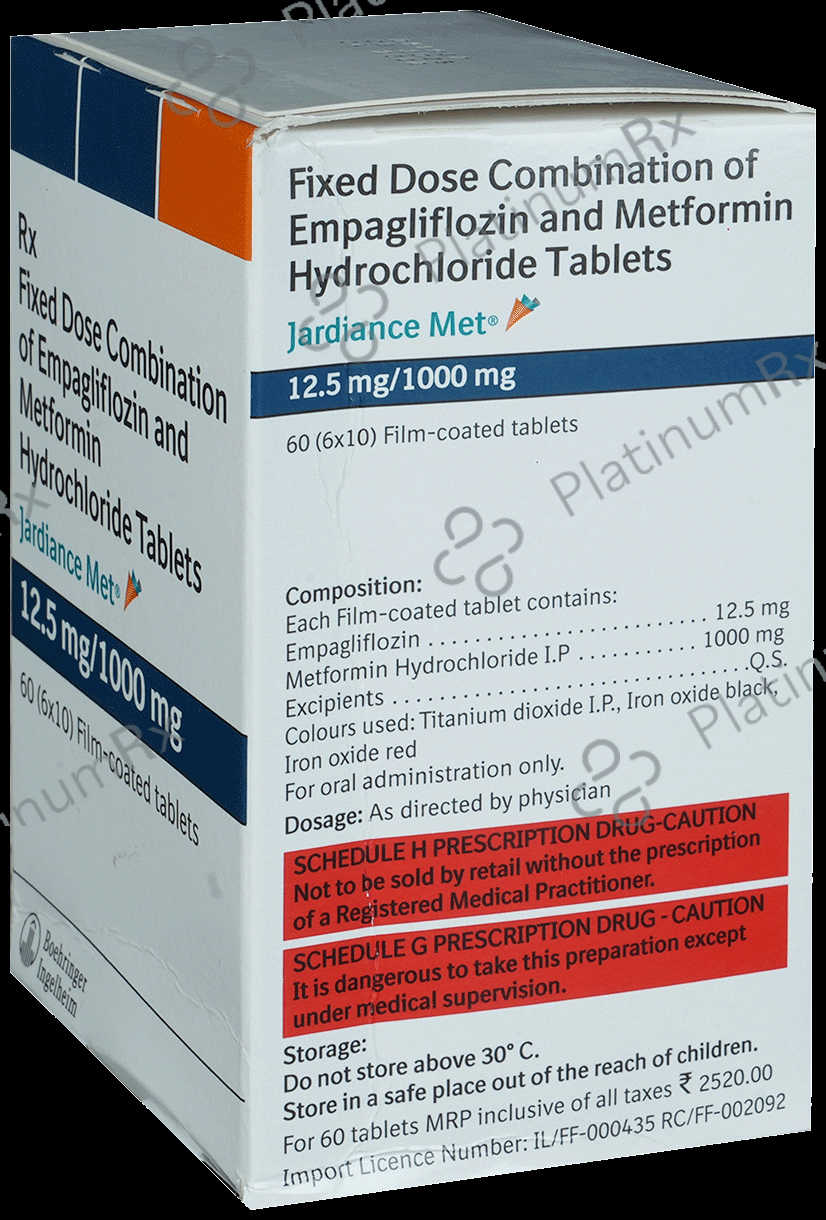 Jardiance Met 12.5/1000mg Tablet 10s